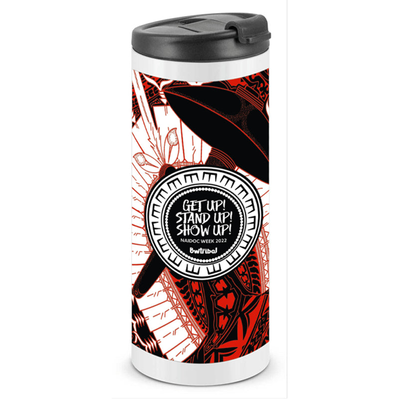 NAIDOC 2022 Corporate Coffee Vacuum Cup- Get Up! Stand Up! Show Up!