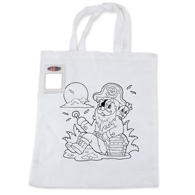 BWB5520 Colouring in Short Handle Tote Bag with Crayons
